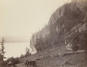 Cabo Horn, rio Columbia, 1867 (foto) de Carleton Emmons Watkins