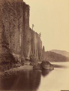 Cabo Horn, rio Columbia, Oregon, 1867 (foto) de Carleton Emmons Watkins