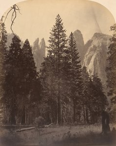 Torres da Catedral, 1861. de Carleton Emmons Watkins