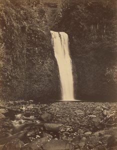 Quedas de Multnomah, rio Columbia, 1867 (foto) de Carleton Emmons Watkins