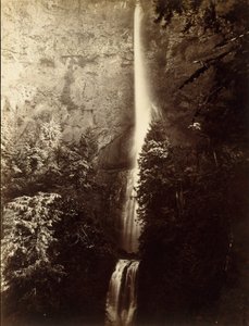 Cascata de Multnomah Falls, Rio Columbia, 1867.