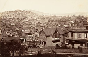 San Francisco, de Rincon Hill, 1864, impresso ca. 1876.
