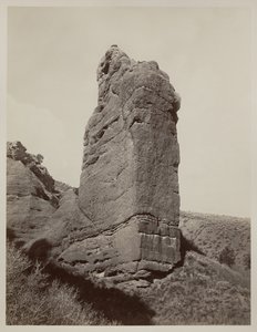 Rocha sentinela, Echo Canyon, Utah, 1873-74 de Carleton E. Watkins