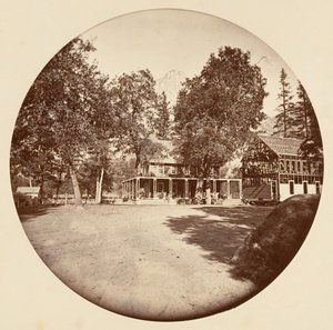 [Parque Nacional de Yosemite, Califórnia], c. 1878. de Carleton Emmons Watkins