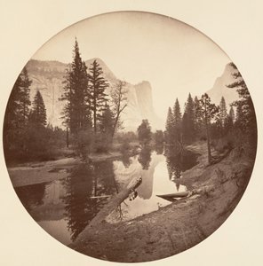 [Parque Nacional de Yosemite, Califórnia], c. 1878. de Carleton Emmons Watkins