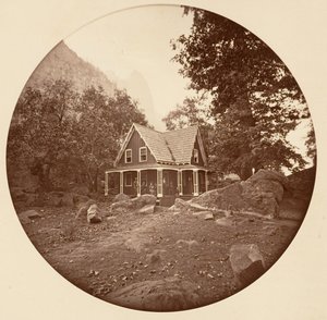 [Parque Nacional de Yosemite, Califórnia], c. 1878. de Carleton Emmons Watkins