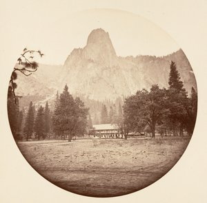[Parque Nacional de Yosemite, Califórnia], c. 1878. de Carleton Emmons Watkins
