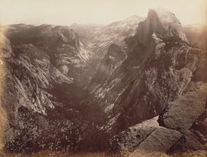 [Half Dome a partir de Glacier Point] de Carleton Watkins