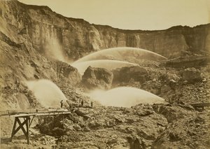 [Escavações de Malakoff, Condado de Nevada, Califórnia] de Carleton Watkins