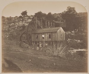 [Moinho em Mariposa Creek] de Carleton Watkins