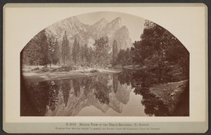A visão espelhada dos três irmãos, Yo Semite de Carleton Watkins