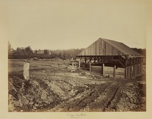 Fábrica de ferro de Oswego, rio Willamette de Carleton Watkins