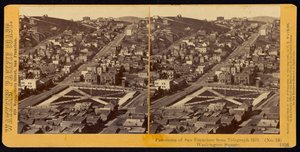 Panorama de São Francisco de Telegraph Hill, Washington Square de Carleton Watkins