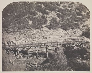 Ponte ferroviária, Cabo Horn, Condado de Mariposa de Carleton Watkins