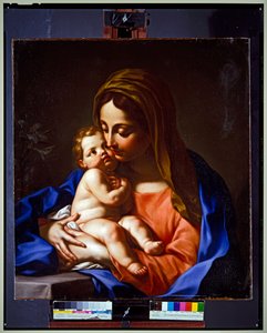 Virgem e Menino (pintura) de Carlo (circle of) Dolci