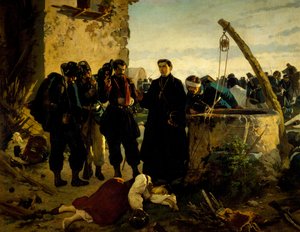 Anna Cuminello encontrada morta dias depois da batalha de San Martino em 1859, por Carlo Ademollo (1825-1911)