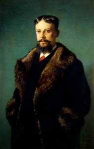 Retrato de Alfonso Serbatisti, de Carlo Ademollo (1824-1911), óleo sobre tela