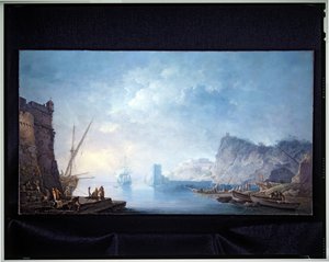 Paisagem costeira de Carlo Bonaria or Bonavia