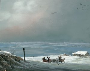 arredores de Odessa, no inverno de 1841. de Carlo Bossoli