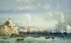 A guerra na Itália: Gênova, a chegada do imperador Napoleão III, 1859