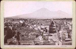 Panorama de Pompeia, cerca de 1880 (fotografia)