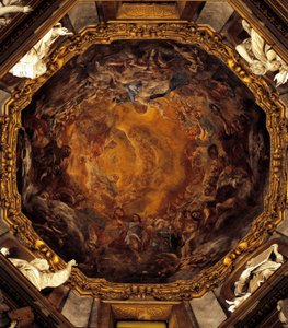 Assunção da Virgem, por Carlo Cignani, afresco