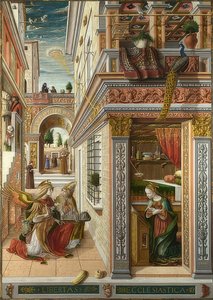 A Anunciação com São Emídio. 1486 de Carlo Crivelli