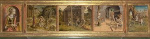 Predella de La Madonna della Rondine A Madonna da andorinha, depois de 1490 de Carlo Crivelli