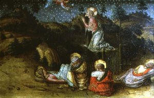 A Agonia no Jardim, painel de predella da mão esquerda do políptico de San Silvestro de Carlo Crivelli