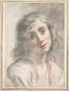 Busto de São João, o Divino, (pastel) de Carlo Dolci