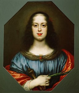 Retrato de Vittoria della Rovere 1622-1694 como Santa Catarina, 1640 de Carlo Dolci