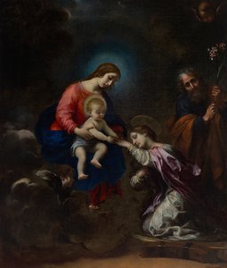 O casamento místico de Santa Catarina de Alexandria de Carlo Dolci