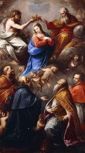 A coroação da Virgem com os santos Pedro, Paulo, Ambrósio e Charles Borromeo