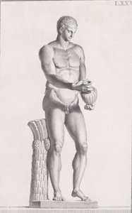 Estátua de um atleta masculino, 1734