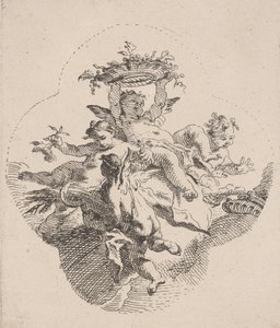 Putti segurando flores, 1725-75.