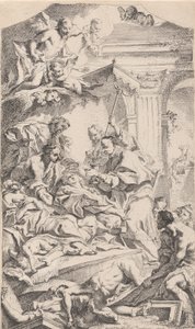 São Carlos dando comunhão aos acometidos pela peste, 1725-75.