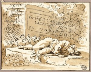 Depois do frontispício de "Figura de Carlo Labruzzi