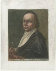 Portret kunstenaar Carlo Cignani Kunstenaarsportretten in de Uffizi Gallery te Florence (título da série) Retratos de pintores existentes na Galeria Real de Florença (título da série) de Carlo Lasinio
