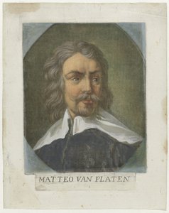 Portret de Kunstenaar Matthew von Platen Kunstenaars Zelfportret En in de Galleria degli Uffizi te Florence (título da série) Os autorretratos da Real Galleria di Firenze (título da série) de Carlo Lasinio