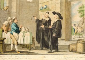 Padre Arlotto, de Carlo Lasinio (1759-1838), gravura colorida de Carlo Lasinio
