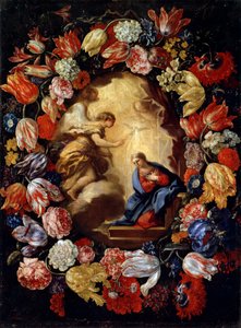 A Anunciação com Flores, século XVII ou início do século XVIII