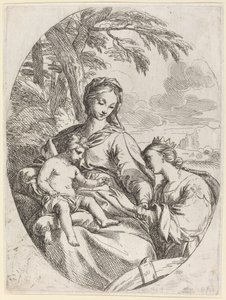 O Casamento Místico de Santa Catarina de Carlo Maratta