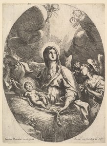 A adoração dos anjos. de Carlo Maratta or Maratti