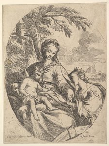 O casamento de Santa Catarina. de Carlo Maratta or Maratti