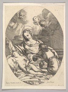 Virgem e criança com Santa Maria Madalena. de Carlo Maratta or Maratti