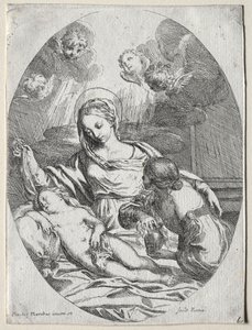 Madonna e criança com a Madalena. de Carlo Maratta or Maratti