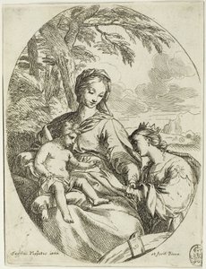 O Casamento Místico de Santa Catarina de Carlo Maratti