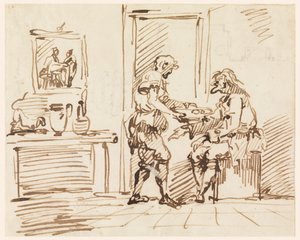 Uma cena de gênero de Carlo Marchionni