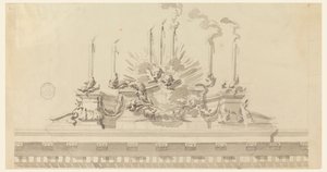 Projeto para decoração de uma cerimônia de Carlo Marchionni
