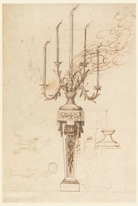 Projeto para um candelabro de Carlo Marchionni